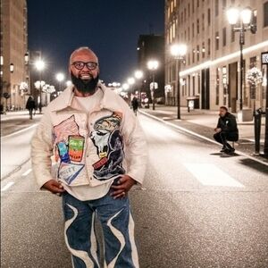 Men's Artistic Patchwork Bomber Jacket